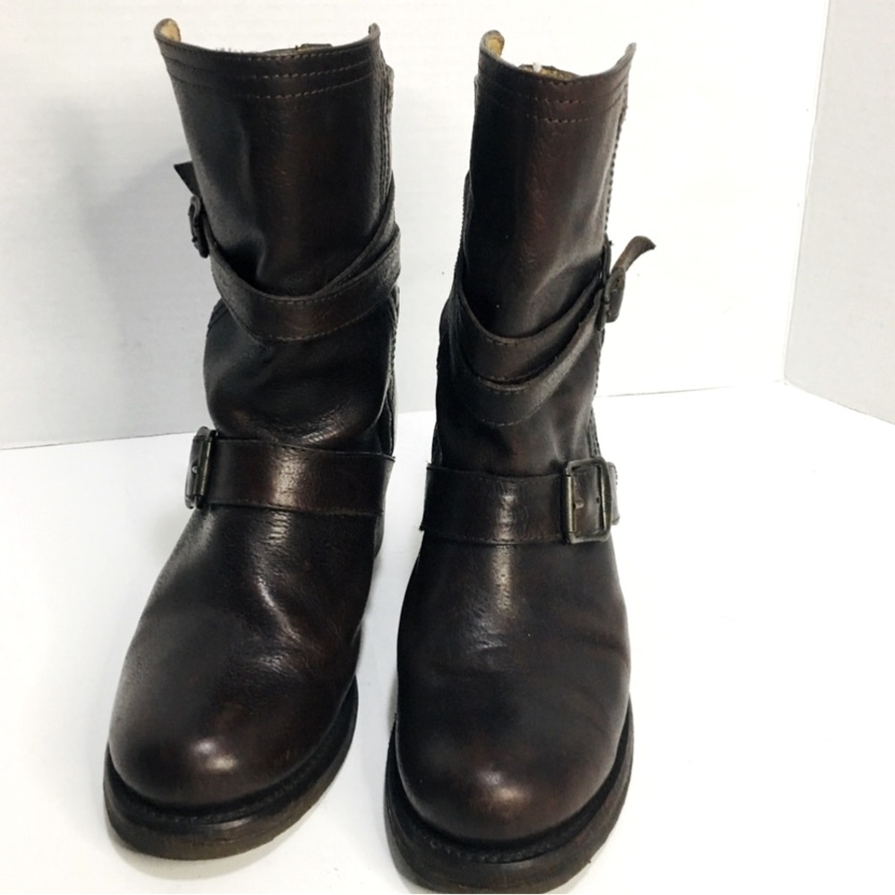 FRY Vera Brown Genuine Leather Ankle Boots Size 6B